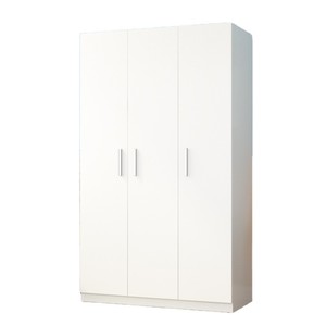 Armario de madera maciza hecho a medida para el hogar y el dormitorio, estilo moderno minimalista, color sólido, gran capacidad, puertas dobles. - Product Image 5