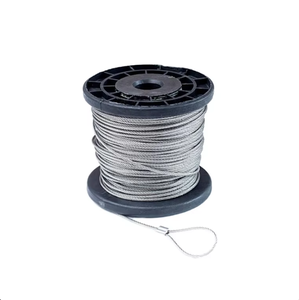 Câble métallique tressé multi-brins en acier inoxydable 304 antirouille avec boucle de fixation - Product Image 1