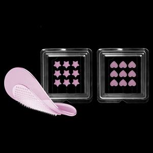 Parche de acné personalizado, fabricante de microagujas, Parche de microagujas para espinillas, corazón rosa con estrella, forma redonda, parches para espinillas, logotipo - Product Image 1