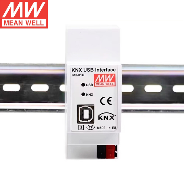MeanWell KSI-01U KNX USB Interface ETS Programmer for Smart Home Building Automation System