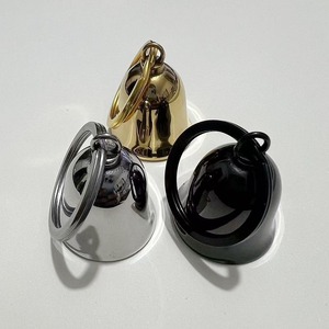 yunnique – pendentif en forme de cloche en acier inoxydable, en argent, noir et or, pour cadeau, accessoire de mode unisexe - Product Image 5
