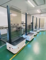 Robot Publicitario Móvil Inteligente Reeman con Pantalla OLED Transparente de 30 Pulgadas, Robot Interactivo para Centros Comerciales y Salas de Exposición