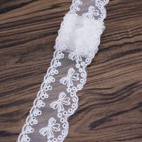 Bordure en dentelle guipure écologique très vendue pour accessoires vestimentaires, chaussures et sacs - Garniture en soie de lait blanche sexy
