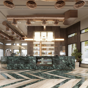 Barra de Bar de Madera de Alta Gama con Iluminación LED |   Muebles Modernos para Cafeterías y Diseño de Interiores para Boutiques - Product Image 3