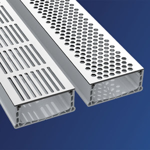 Système extérieur de gouttière d'eau de pluie de drainage de piscine de couverture en <span class=keywords><strong>aluminium</strong></span> d'anti glissement et de résistance de rouille - Product Image 3