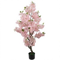 Arrangement floral artificiel réaliste, faux cerisier en fleurs, fleurs artificielles réalistes, cadeaux de mariage, décoration pour la maison, le bar, la salle