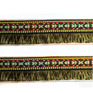 Rifiniture in pizzo con bordo in pizzo Jacquard con motivo etnico WO002 - Product Image 1