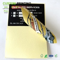 Autocollant personnalisé noir et jaune, impression recto-verso, étiquette de date de prochain service pour pare-brise, feuille arrondie protégée contre les UV