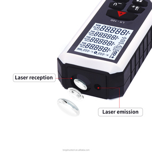 लाल लेजर रेंज फाइंडर हैंडहेल्ड उच्च सटीक किफायती छोटे आकार सफेद डिजाइन - Product Image 2