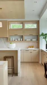 CBMmart роскошный современный дизайн вилла модульный дизайн кухни стиль твердой древесины шейкер двери на заказ кухонная мебель