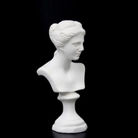 Mini statue de buste romain grec et sculptures en résine pour décor/cadeaux/dessin