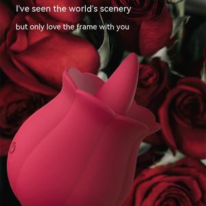 Sıcak satış gül dil yalama vibratör 10 dil yalama modları yetişkin seks oyuncak g-spot klitoral stimülatör seks oyuncakları kadınlar için - Product Image 4