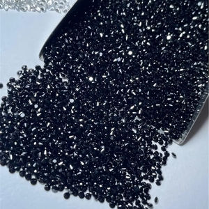 Spinelle noire naturelle, taille ronde brillante, pierre précieuse en vrac, 5 mm+, 1000 carats, Begdi Gems, pierre de naissance d'août pour la fabrication de bijoux de guérison - Product Image 1