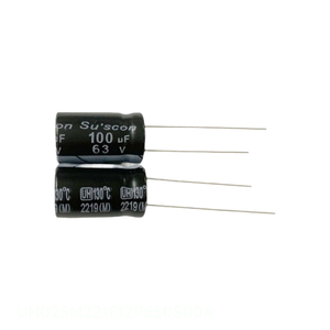 ตัวเก็บประจุแบบ Through Hole ยี่ห้อ Manufacturer Channel รุ่น 220 uF CAP ALUM 220UF 20% 25V RADIAL TH UH025M221F12PE50S00A - Product Image 1