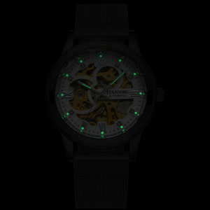 <strong>EVER</strong> MOVE Women's Business Style Mechanical Watch 38mm Dial Mineral Reinforced Glass Acrylic Band 10m Water <strong>Resistant</strong> Metal Case - Product Image 4