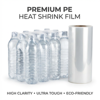JIJID Meilleur prix Film d'emballage en plastique pour bouteille d'eau minérale Film thermorétractable PE Film transparent thermorétractable sac