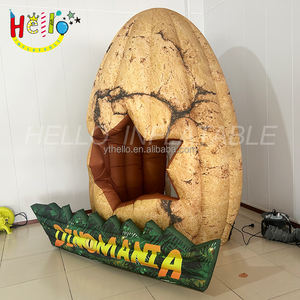 Decoración Temática <span class=keywords><strong>de</strong></span> Jurassic Park, Accesorios Gigantes Inflables para Cabina <span class=keywords><strong>de</strong></span> Fotos, <span class=keywords><strong>Huevo</strong></span> <span class=keywords><strong>de</strong></span> <span class=keywords><strong>Dinosaurio</strong></span> Inflable - Product Image 2