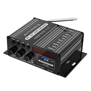 Mini <span class=keywords><strong>Amplificador</strong></span> de Potencia Bluetooth 5.0 AK370BT, Unidad Flash USB, Tarjeta SD, <span class=keywords><strong>Antena</strong></span> de Varilla FM, <span class=keywords><strong>Amplificador</strong></span> de Potencia para <span class=keywords><strong>Coche</strong></span> y Hogar de 12 V CC - Product Image 4