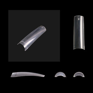 550 pièces clair/nature <span class=keywords><strong>Extra</strong></span> Long carré <span class=keywords><strong>faux</strong></span> ongle pointe avec boîte demi-couverture Gel souple acrylique Nail Art conseils - Product Image 3