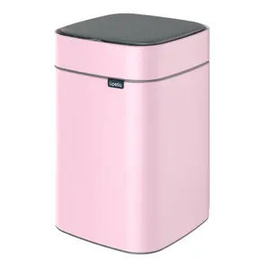 Pink Induction Type Multifunctional Onetouch Restroom Trash Can