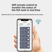 Nouvelle multiprise intelligente rectangulaire avec contrôle WiFi via application mobile, économie d'énergie, résistante à l'humidité, pour aquarium (crevettes/tortues/poissons)