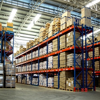 Système de rayonnage à palettes haute capacité, structure de stockage en acier robuste pour entrepôt