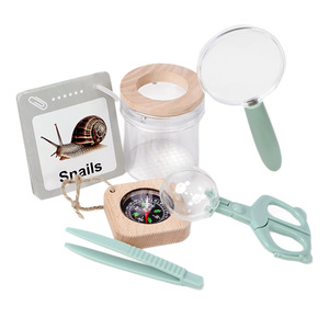 Ensemble d'exploration en plein air pour enfants, jouets éducatifs STEM, <span class=keywords><strong>science</strong></span> Montessori, kit de capture d'insectes en bois avec loupe et filet à papillons - Product Image 3