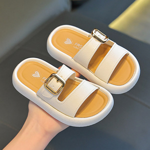 Best-selling Unisex Children's <b>Slippers</b> in Summer Are Stylish Thickened Simple Odorless Anti-slip Anti-drop Soft Comfortable - Product Image 6