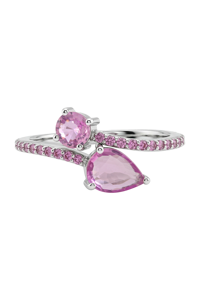 Bague Saphir Rose en Argent Sterling 925 KLSR11768 - Product Image 2