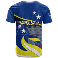 Camiseta Personalizada con el Escudo de Curazao, Estilo Mapa y Bandera, Personaliza Tu Logotipo, Camisetas de Curazao al por Mayor para Hombre