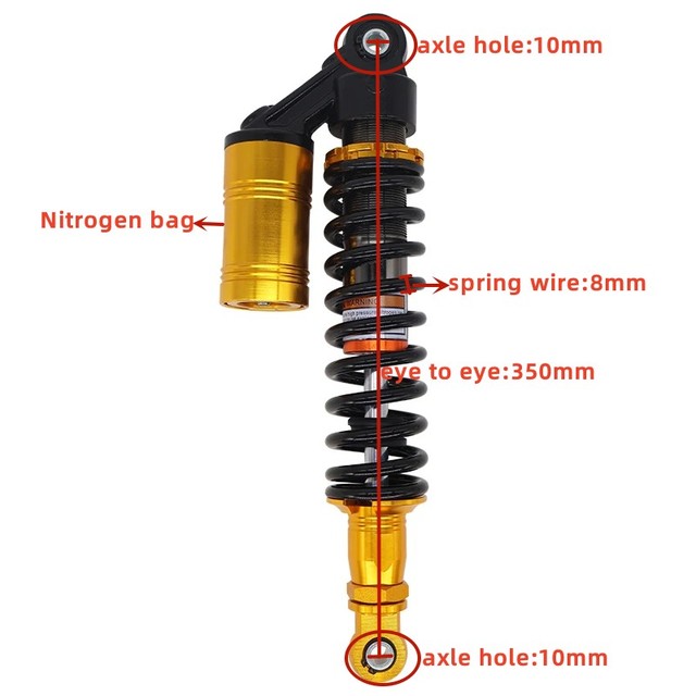 New Reliable Quality SXJZ Brand Shock Absorber for TVS Apache 2W Motorcycle Rear Suspension Spare Part with 3 Months Warranty