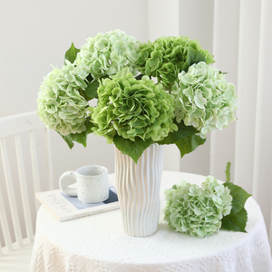 Fleur artificielle d'hortensia <span class=keywords><strong>à</strong></span> tige unique, aspect naturel, toucher doux, en PE, haute qualité, faible MOQ, vente en gros - Product Image 3