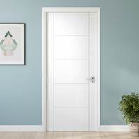 Porte intérieure WPC blanche Jiuyixing, insonorisée et étanche, avec cadre, idéale pour les appartements au Brésil – Nouveauté très demandée