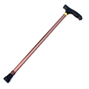 Bâton de marche télescopique en alliage d'aluminium, hauteur réglable, pointe en caoutchouc antidérapante pour personnes âgées, support de randonnée - Product Image 3
