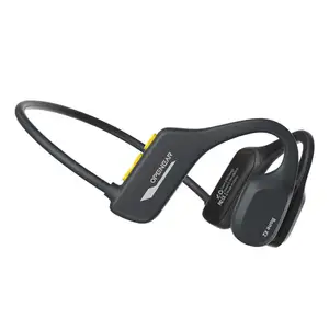 Bone Conduction Bluetooth Earphone Wireless Headphones Not In-ear Waterproof Ipx8 Headset With Mic For Sport Running Swimming
