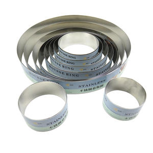 Molde Redondo para Pastel de Acero Inoxidable Homesun de 3 4 5 6 7 8 9 10 11 12 14 Pulgadas, Anillo para Decoración de Pasteles de <span class=keywords><strong>Mousse</strong></span> Tiramisú, Altura de 5 cm - Product Image 2