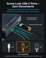 Chargeur double USB Type-C PD3.1 LNLEE 280W EPR 28V 140W par port, entrée DC 9-30V, charge rapide Buck-Boost