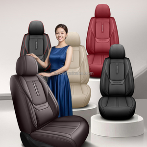 Housses de siège auto en cuir premium, entièrement enveloppantes, durables, avec soutien lombaire, toutes saisons, pour <span class=keywords><strong>Peugeot</strong></span> <span class=keywords><strong>208</strong></span> 308 2008 3008 5008 - Product Image 6