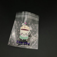 Sacs cadeaux transparents en OPP avec impression de logo personnalisée, emballage DIY, sac en polyéthylène pour présentation en magasin