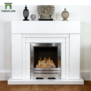 Set Completo di Caminetto Elettrico <span class=keywords><strong>Moderno</strong></span> Bianco su Misura per Soggiorni nelle Case del Regno Unito - Product Image 1