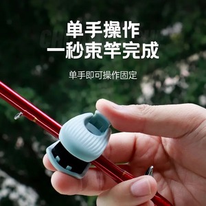 ที่วางคันเบ็ดตกปลา อุปกรณ์จัดเก็บคันเบ็ด พลาสติก สีฟ้า สำหรับการเดินทาง - Product Image 5