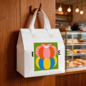 Custom Disposable Non Woven Food Takeaway Cold Hot Drink Coffee Packaging Pack Thermal Restaurant Take Away Bag for Cup Delivery - Product Image 2