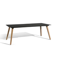 Ensemble de table et de chaises de salle à manger en rotin tressé moderne et luxueux pour l'extérieur, 4 à 6 personnes, léger, durable, salon, sous-sol