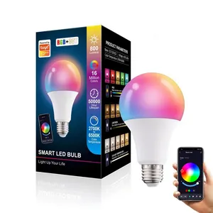 Fillux – ampoule intelligente pour Tuya Blue tooth RGB CCT contrôle par téléphone, changement de couleur, gradation E27, ampoule d'éclairage d'intérieur LED 10W 15W