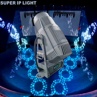 1000W IP65 5-40 Linear Zoom CMY CTO 4-Blatt-Feuereffekt Wasserdichter Fester LED Moving Head Scheinwerfer