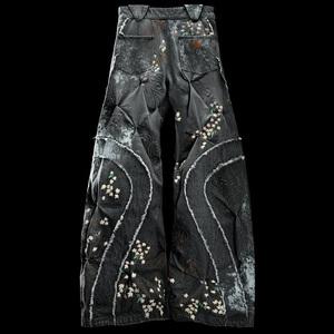 Jeans da Uomo DiZNEW di Qualità Lussuosa, Taglio 3D Personalizzato, Design Distressed con Ricami, Logo Personalizzabile - Product Image 3