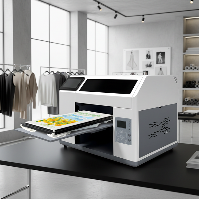 Factory Direct Clothes A3 Desktop DTG Digital Inkjet Printer Dual Printhead T-Shirt Flatbed Printing Machine Wifi Connection