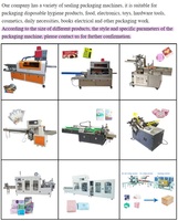 Machine d'emballage automatique de serviettes hygiéniques 65 sacs/min