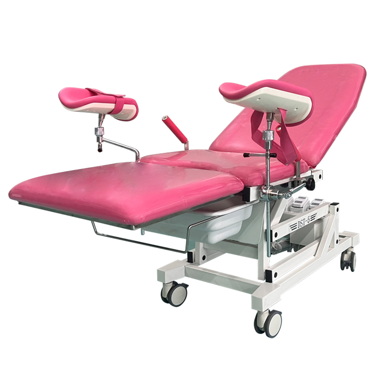 Multi-Functional Electric Gynecological Obstetric Delivery Examination Bed with Caster Steel and Plastic Examination Chair