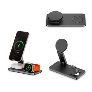 Cargador Inalámbrico Magnético 3 en 1, Flexible y Plegable, con <span class=keywords><strong>Carga</strong></span> Rápida de 15W y Funciones Eléctricas - Product Image 1